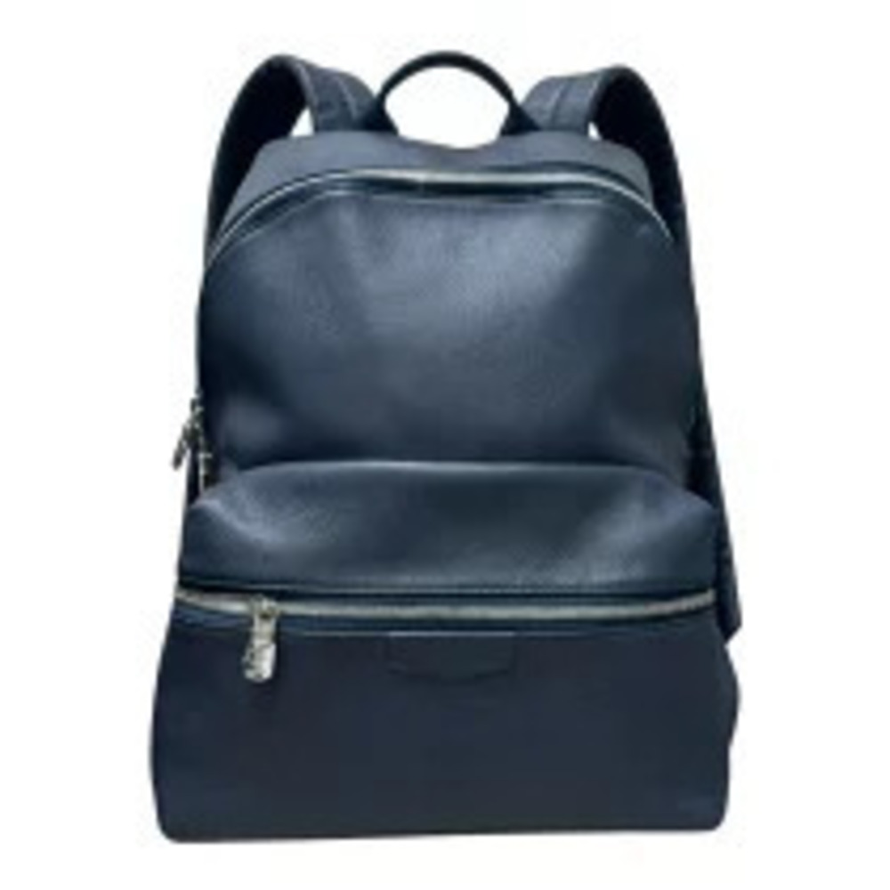 Louis Vuitton Discovery Backpack Navy Blue Calf Leather Daypack